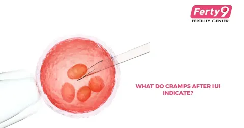 What do cramps after IUI indicate?