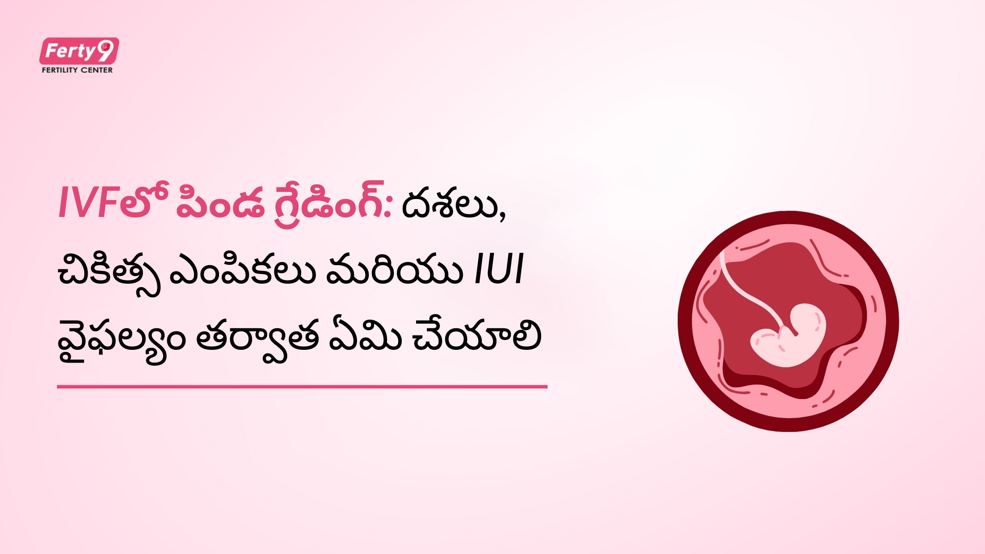 embryo grading ivf options after iui failure telugu